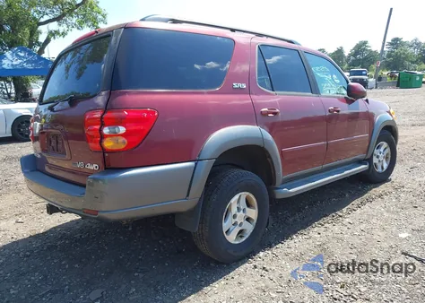 2003 Toyota Sequoia Sr5 V8 из США, поврежденный, VIN 5TDBT44A93S159109